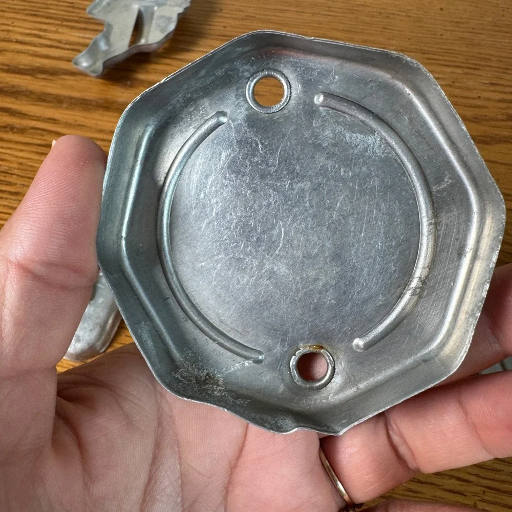 Vintage Aluminum‎ Cookie Biscuit Cutters Camel Scottie Dog Santa Octagon Metal
